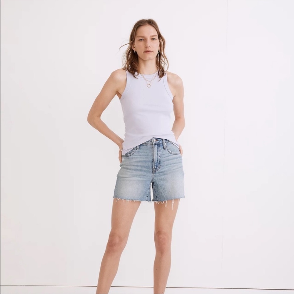 Madewell Brightside Tank Top light purple sz L